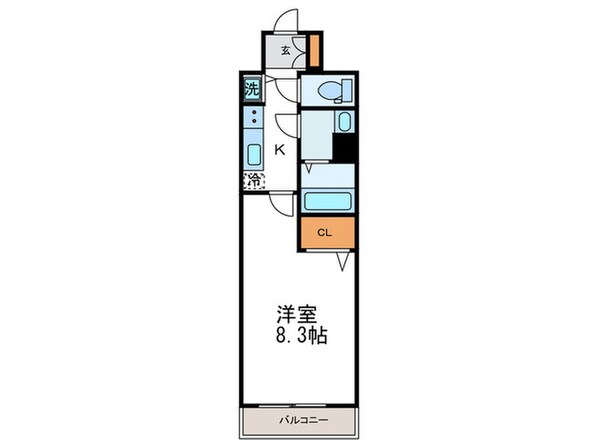 べラジオ京都一乗寺（２１４）の物件間取画像